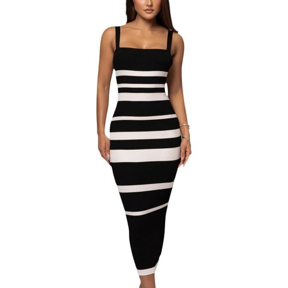 casual cotton midi dress for women Ivory Cotton Cap Sleeve Midi Dress - Casual Dresses